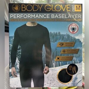 Body Glove Black Men's Fleece Baselayer Set